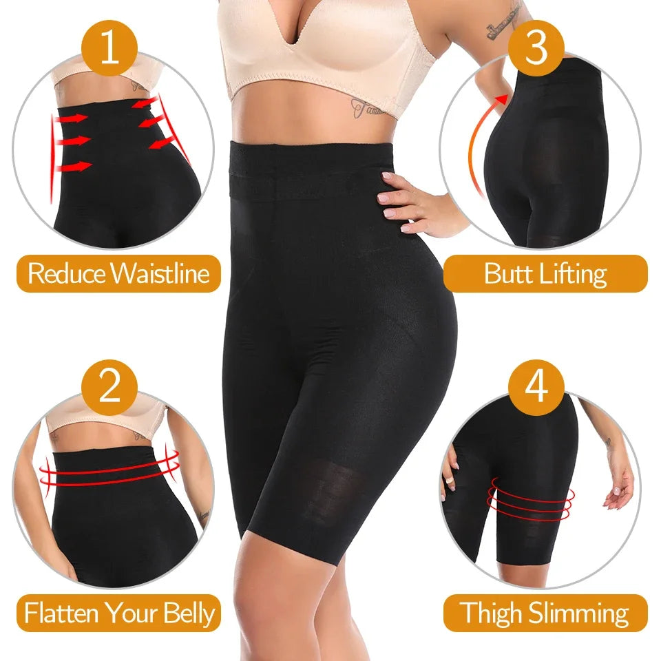 High-Waist Tummy Control Shapewear Panties for Women