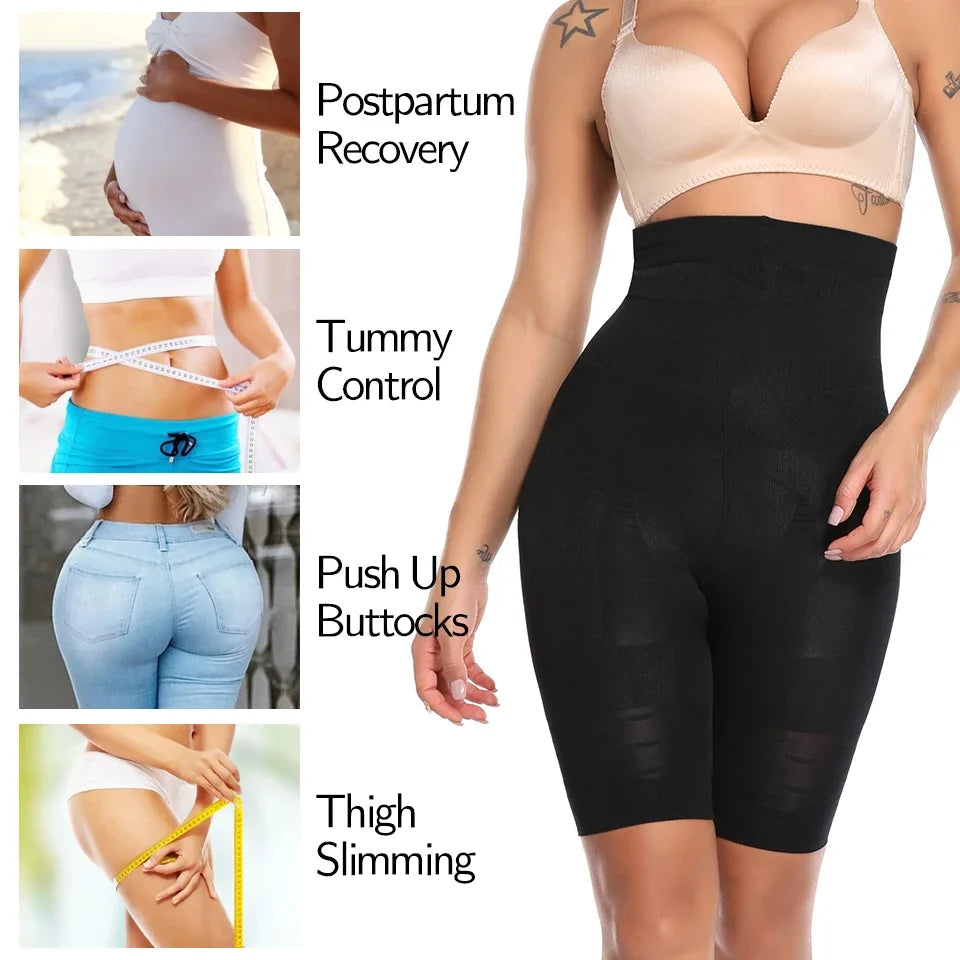 High-Waist Tummy Control Shapewear Panties for Women