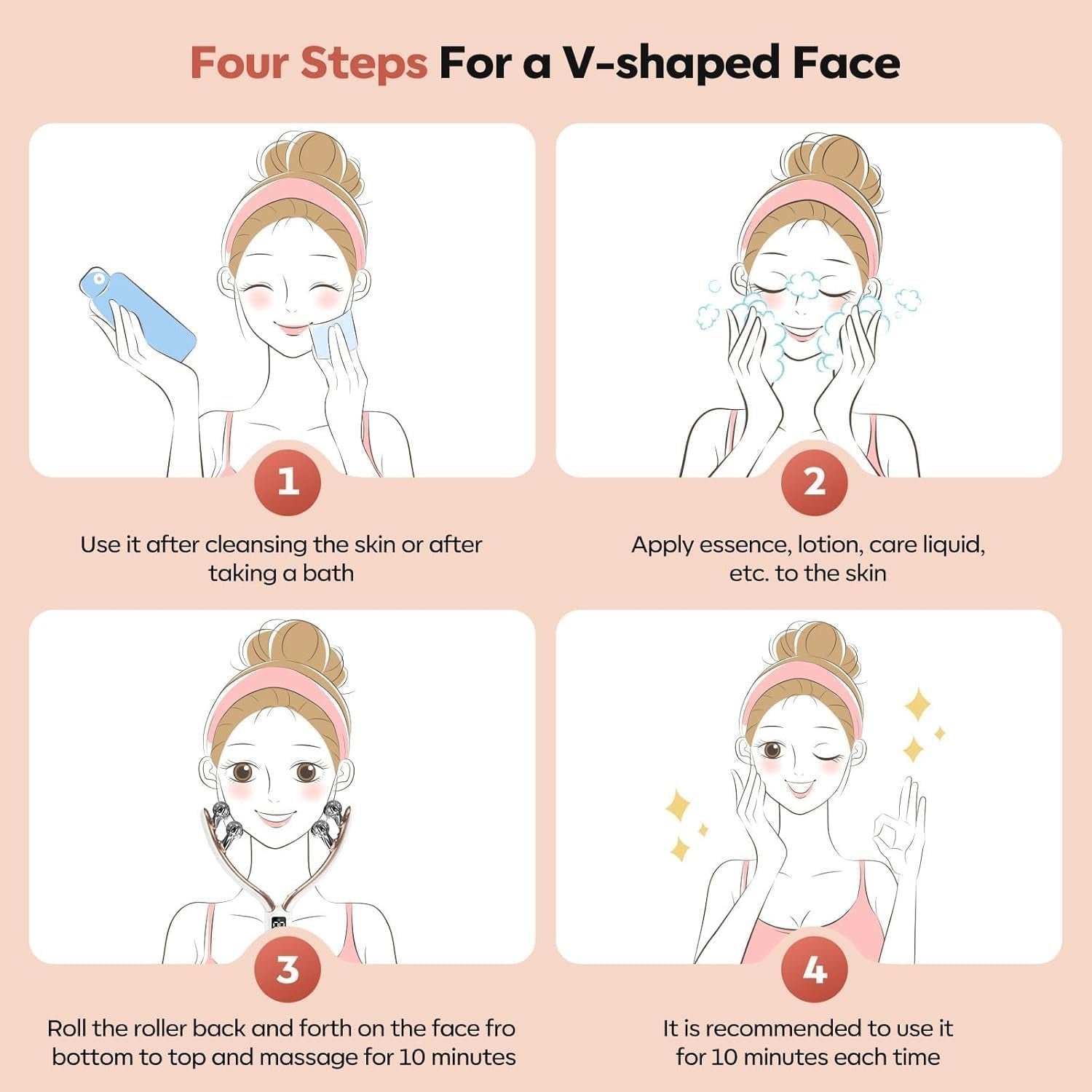 Angju Face Massager Tool Wireless, Shaper & Slimmer Device