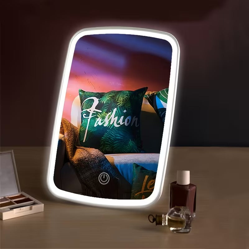 Portable LED Makeup Mirror with Touch Control
